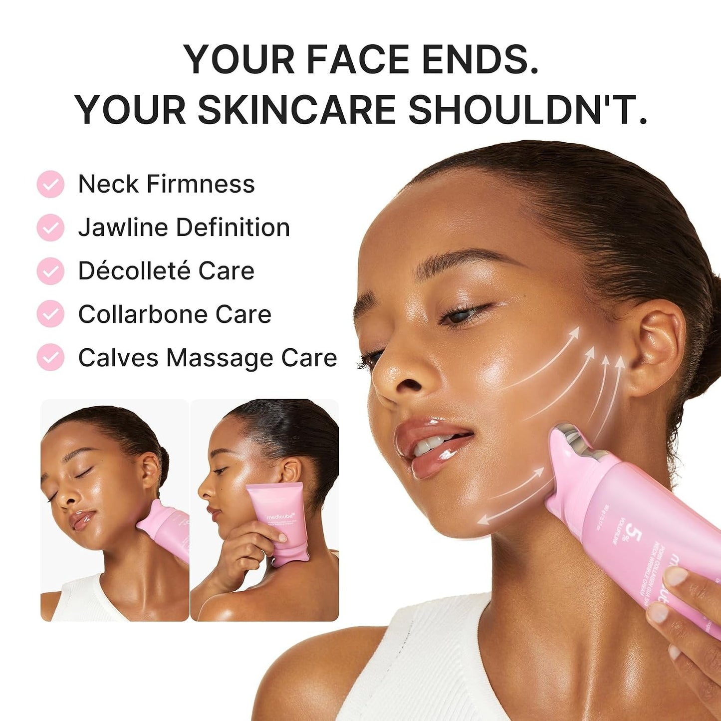 medicube PDRN Collagen Gua Sha Neck Wrinkle Cream