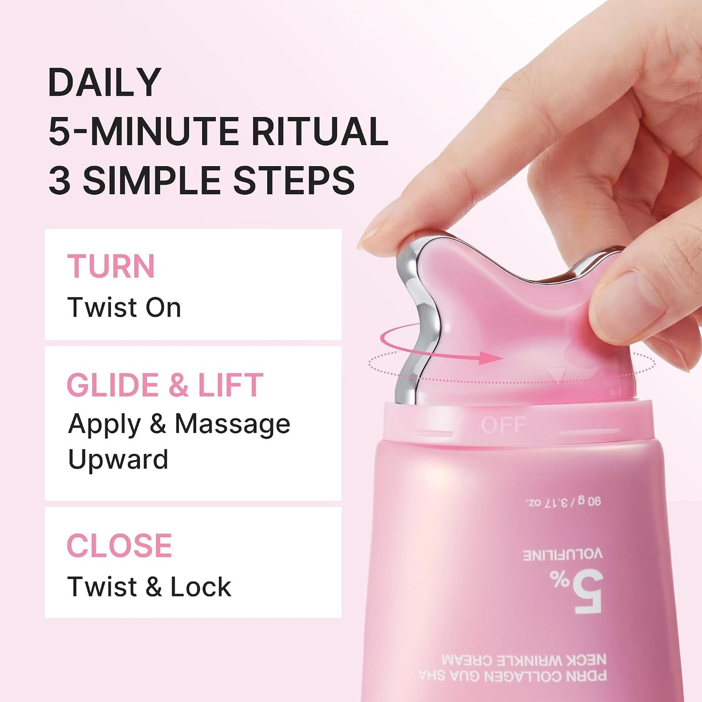 medicube PDRN Collagen Gua Sha Neck Wrinkle Cream